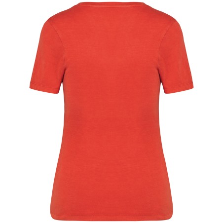 Camiseta ecorresponsable efecto lavado mujer