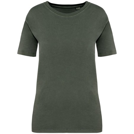 Camiseta ecorresponsable  efecto lavado mujer