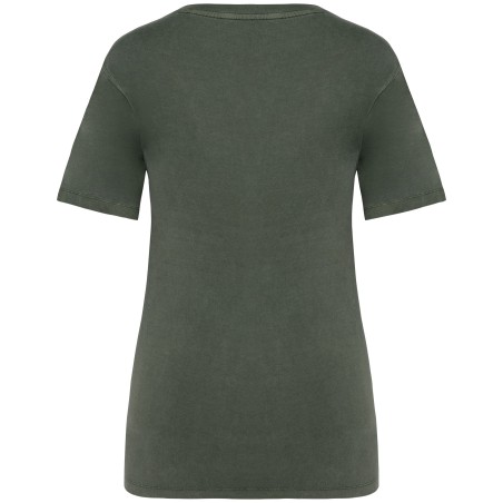 Camiseta ecorresponsable  efecto lavado mujer