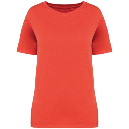 Camiseta ecorresponsable  efecto lavado mujer
