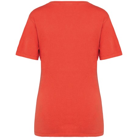 Camiseta ecorresponsable  efecto lavado mujer