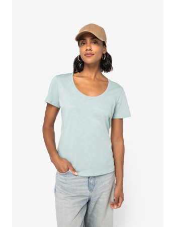 Camiseta ecorresponsable slub mujer