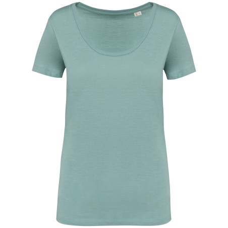Camiseta ecorresponsable slub mujer