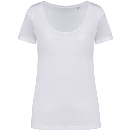 Camiseta ecorresponsable slub mujer