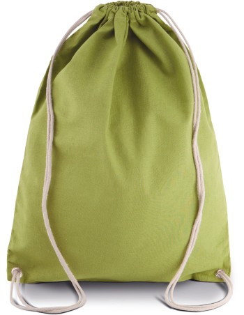 Cotton drawstring backpack