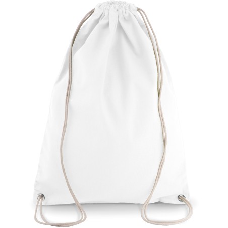 Mochila de algodón con cordones