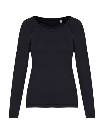 Camiseta ecorresponsable manga larga raglan mujer 2