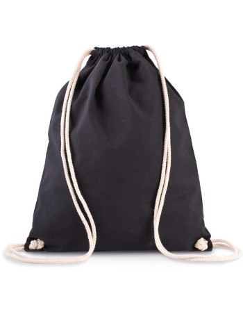 Mochila de algodón orgánico con cordones