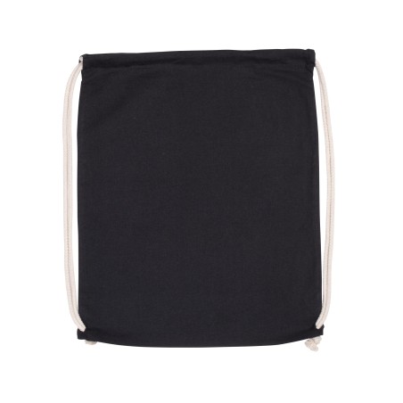 Organic cotton backpack with drawstring carry handles