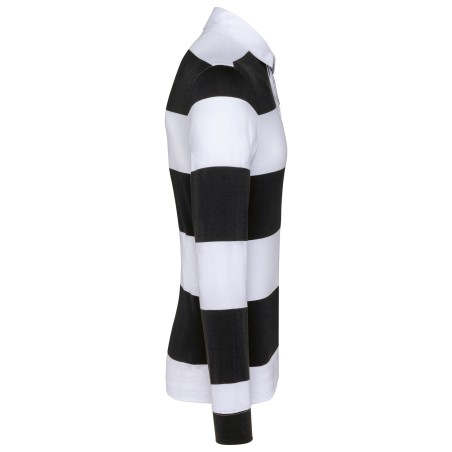 Polo a rayas manga larga unisex