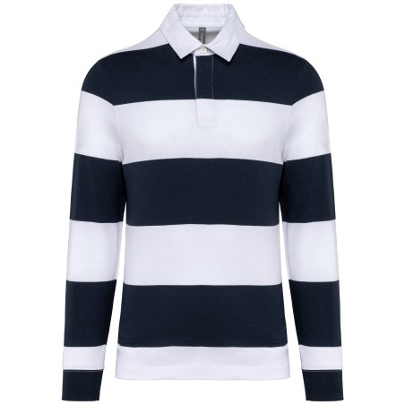 Polo a rayas manga larga unisex