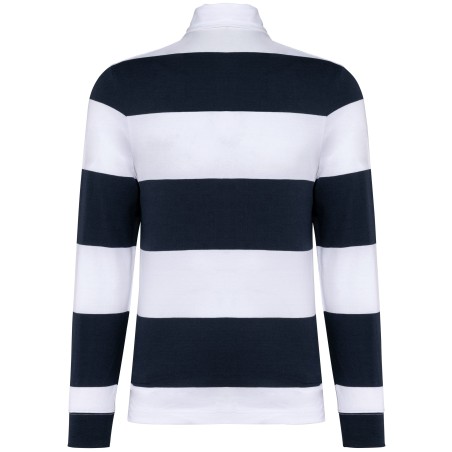 Polo a rayas manga larga unisex