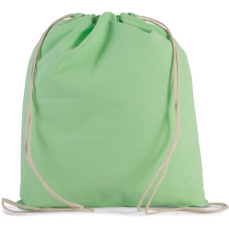 Organic cotton small drawstring bag