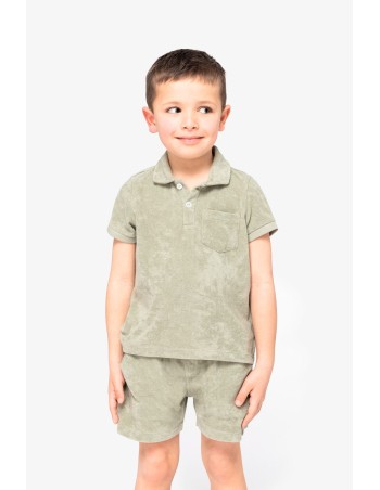 Polo ecorresponsable de rizo niño