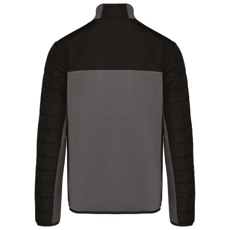 Chaqueta bimaterial hombre