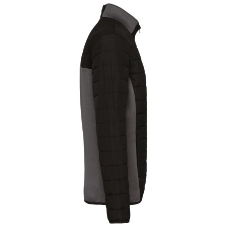 Chaqueta bimaterial hombre