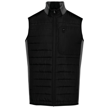 Men\\\'s bi-material bodywarmer