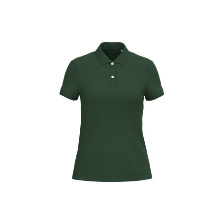 Polo ecorresponsable punto piqué mujer