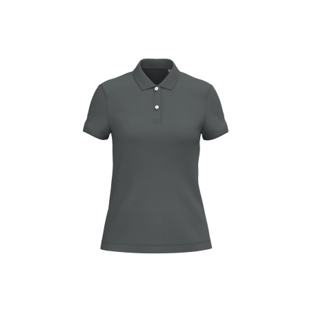 Polo ecorresponsable punto piqué mujer