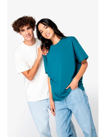 Camiseta ecorresponsable de hombros caídos unisex