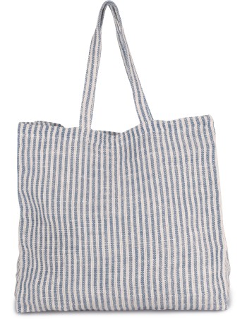 Bolsa shopper de juco a rayas 2
