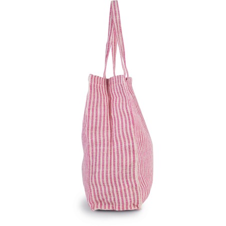 Bolsa shopper de juco a rayas
