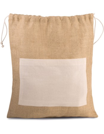 Bolsa de yute con cordones 2