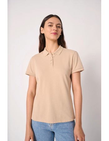 Polo punto piqué mujer