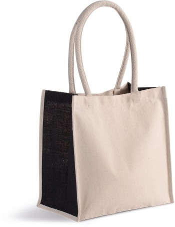 Cotton/jute tote bag - 17 L