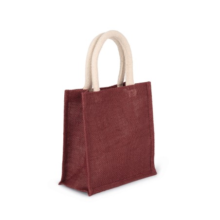 Jute canvas tote - small