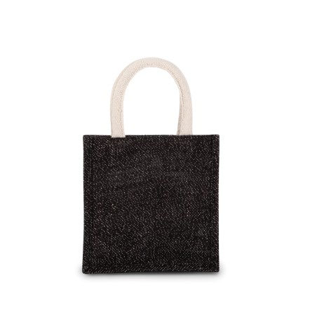 Jute canvas tote - small