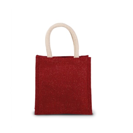 Jute canvas tote - small