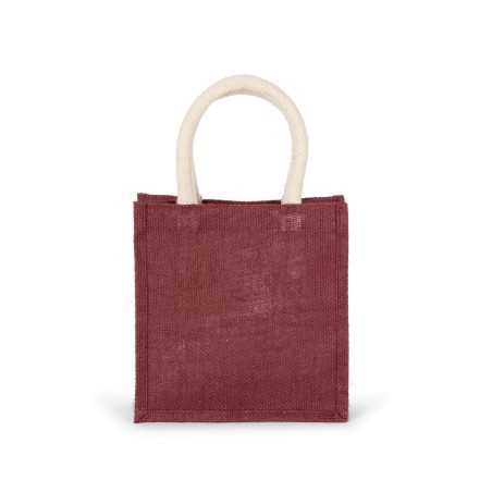 Jute canvas tote - small