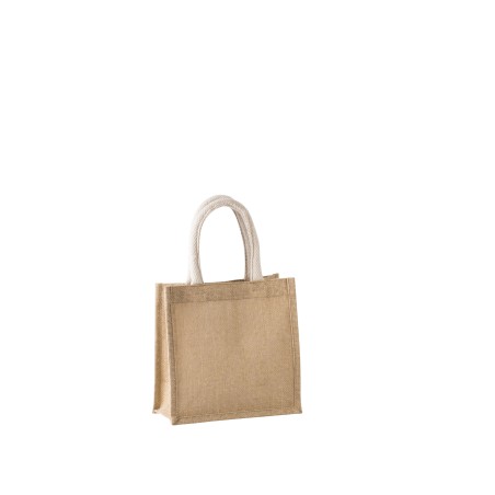 Jute canvas tote - small
