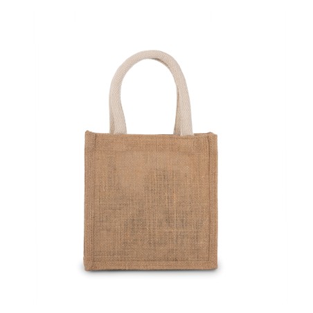 Jute canvas tote - small