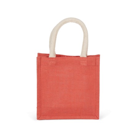 Jute canvas tote - small