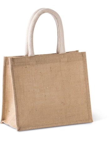 Jute canvas tote - medium