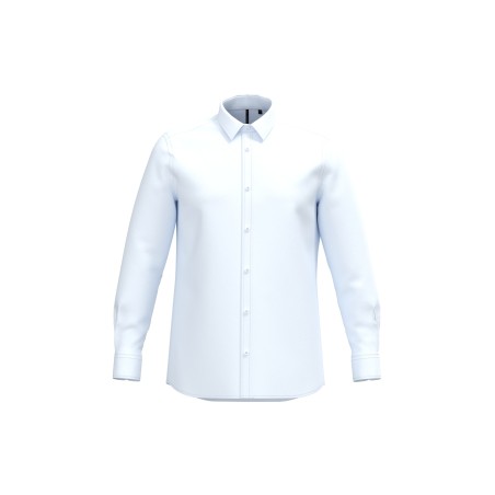 Camisa de popelina de polialgodón de fácil cuidado para hombre