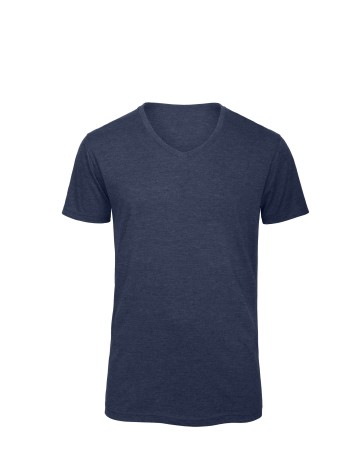 Camiseta Triblend cuello de pico hombre 2