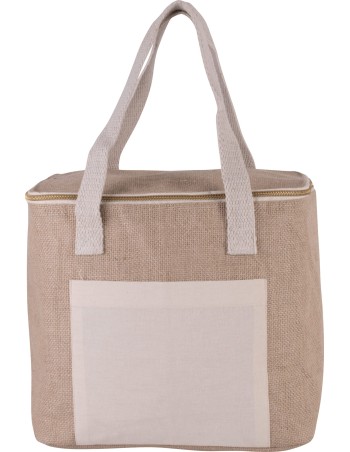 Jute cool bag - medium size