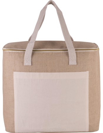 Jute cool bag - large size