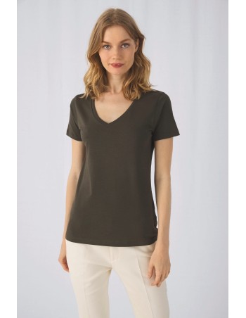 Camiseta Organic Inspire cuello de pico mujer