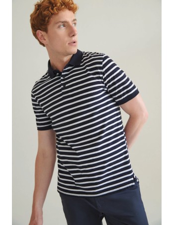 Polo jersey a rayas
