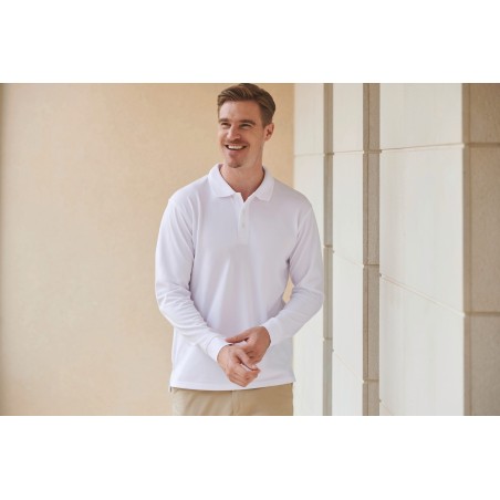 Polo Cool Plus® manga larga unisex