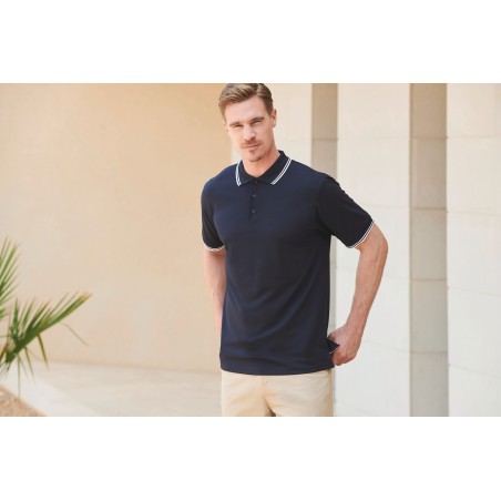 Polo Cool Plus® con ribete