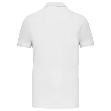 Polo de punto piqué manga corta hombre