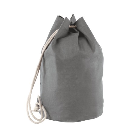 Cotton sailor-style bag with drawstring