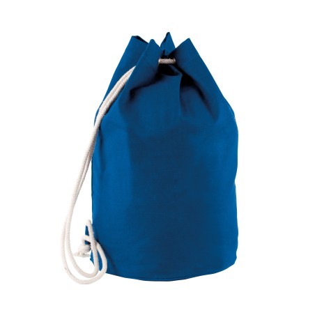 Cotton sailor-style bag with drawstring