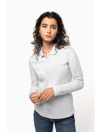 Polo manga larga mujer