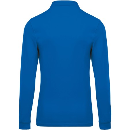 Men\\\'s long-sleeved piqué polo shirt
